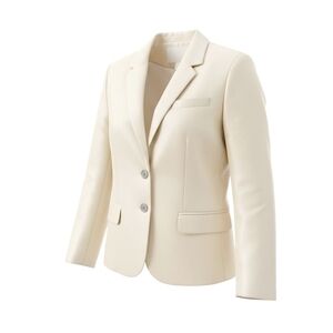 SOLD. PLEASE DO NOT BUY. Jacket Size 8 Champagne Ivory Silk-Cotton Schoolboy